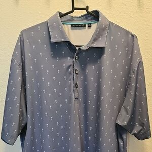 Calvin Klein Men's Gray Polo Shirt